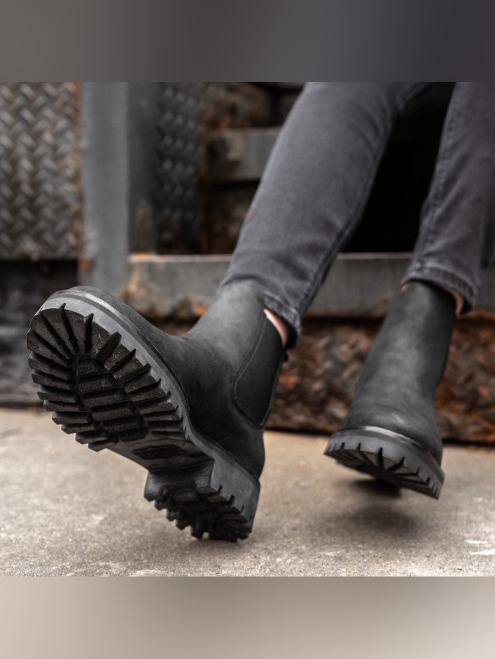Thursday Boot Company Chelsea Boots Legend Matte Black Leather Size 10 Women - Picture 11 of 12